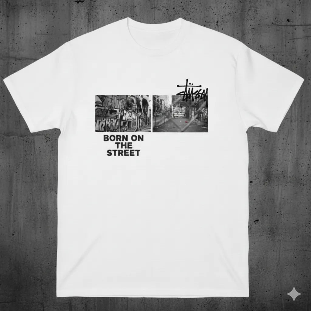 "BORN ON THE STREET" Graphic Tee – Streetwon Edition